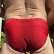 Swim Brief, Solid Red