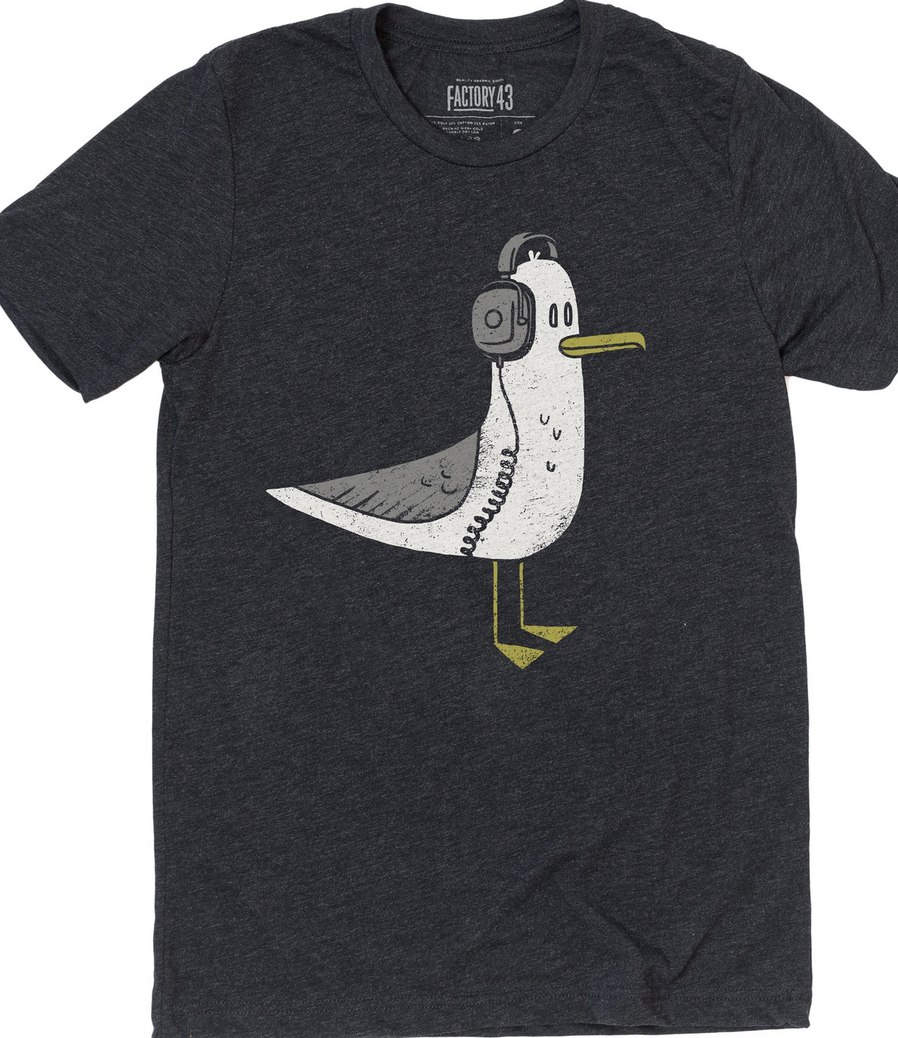 Seagull with Headphones