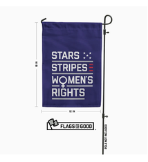 Garden Flag - Stars and Stripes and Women's Rights