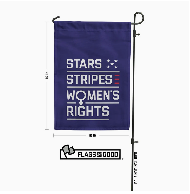 Garden Flag - Stars and Stripes and Women's Rights