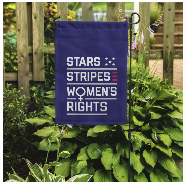 Garden Flag - Stars and Stripes and Women's Rights