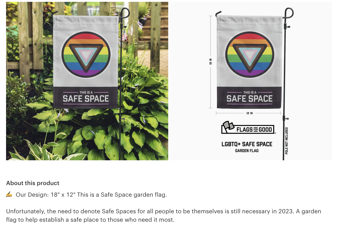 Garden Flag - Safe Space