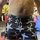 Black with Star Fish, Zip Back Pocket Short