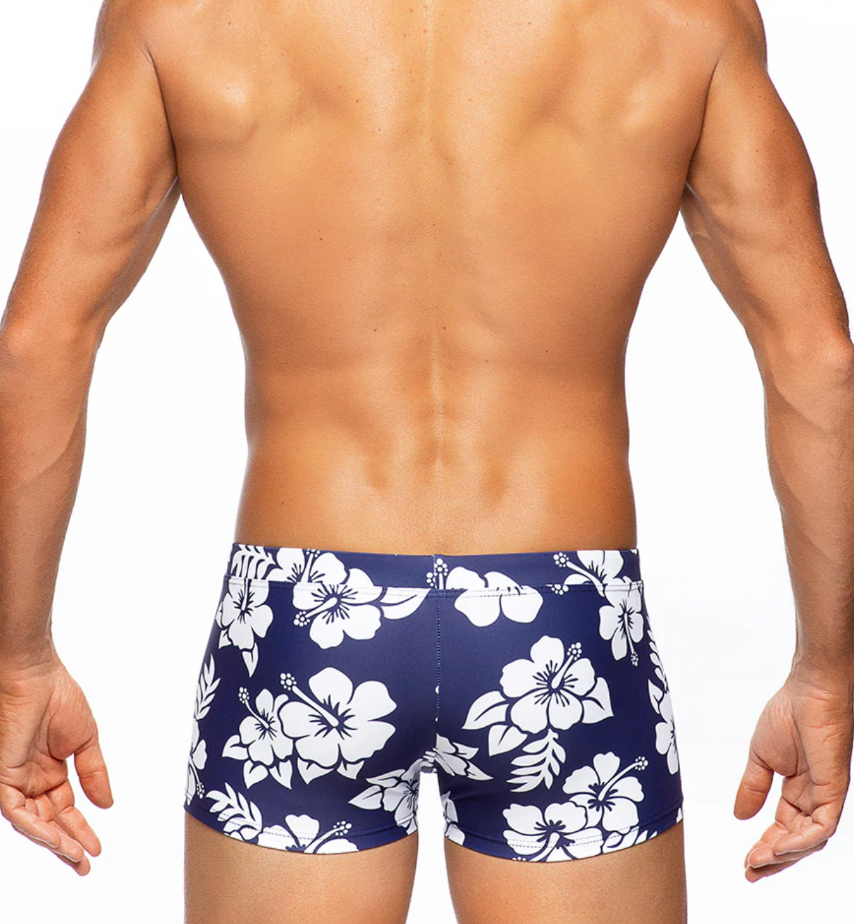 Tribe Aloha Trunk, Navy/White