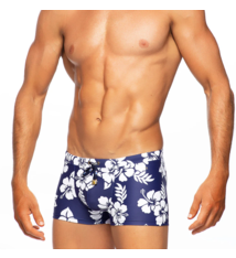 Tribe Aloha Trunk, Navy/White