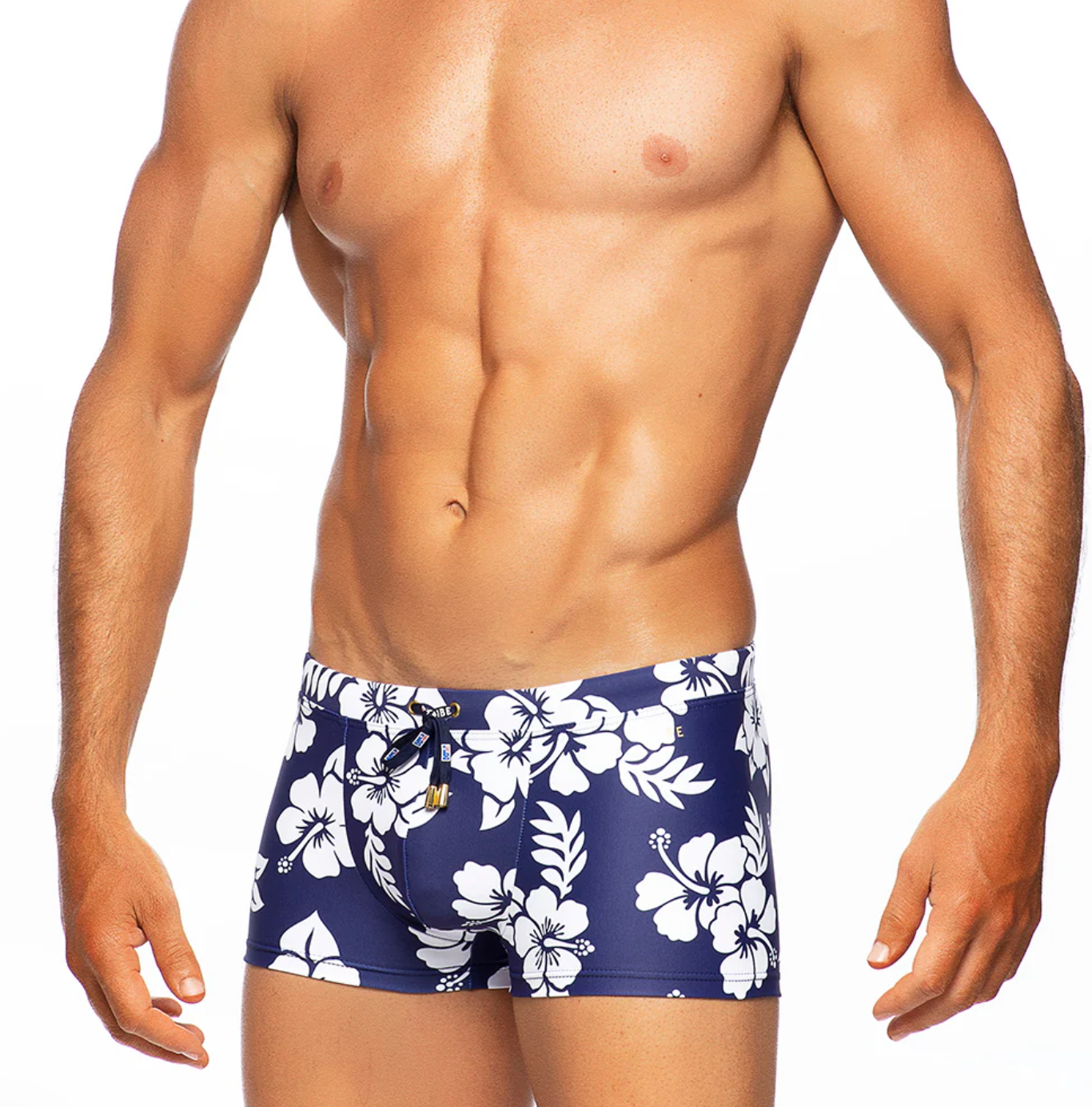 Tribe Aloha Trunk, Navy/White