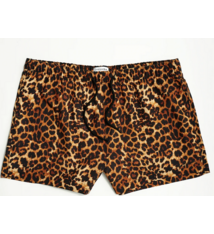 Leopard Seersucker, Swim/Volley Short