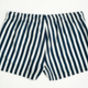 Navy Stripe Seersucker, Swim/Volley Short