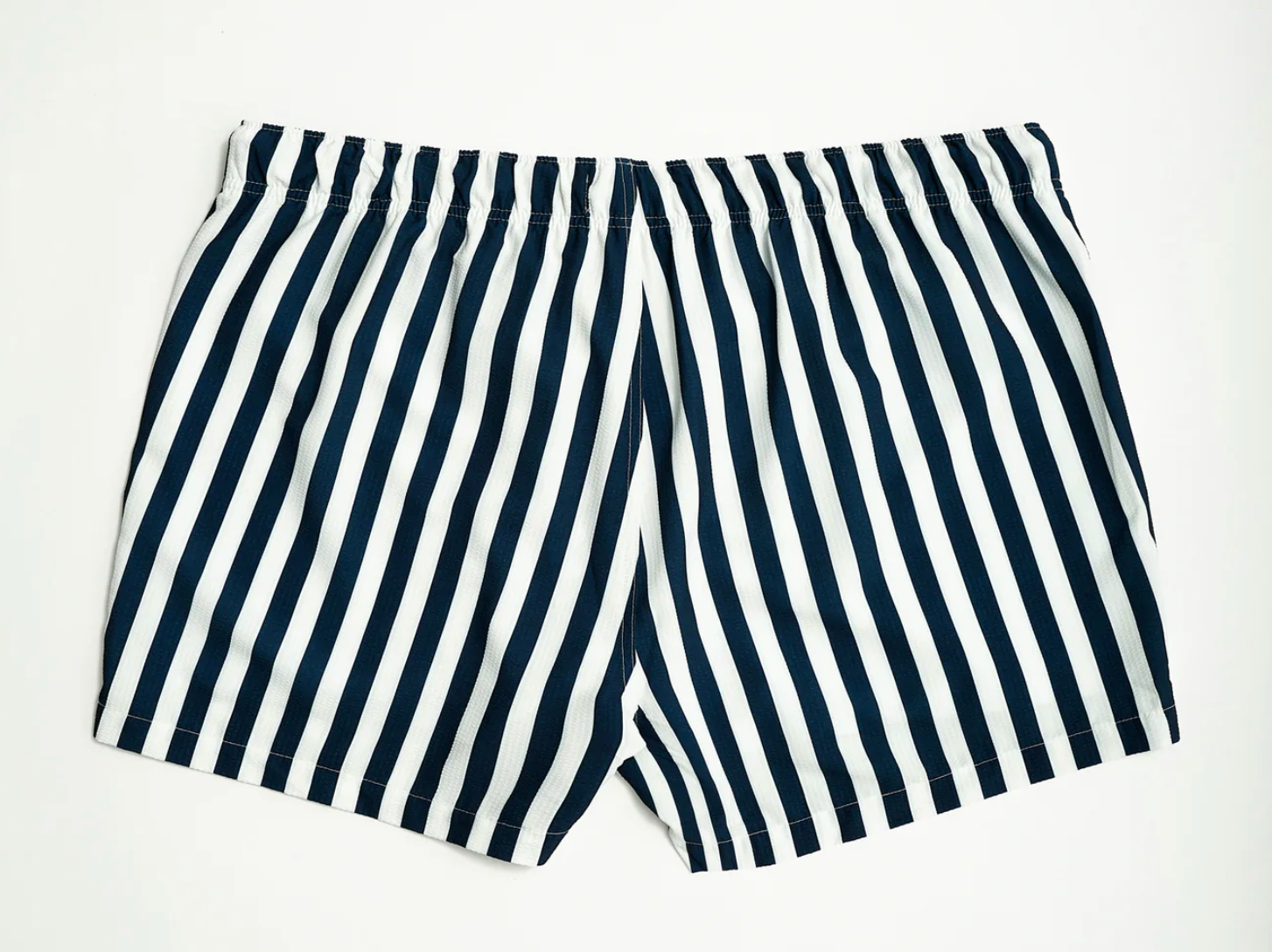 Navy Stripe Seersucker, Swim/Volley Short