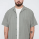Stripe Boxy Fit, Thyme Collar Shirt