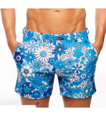 Botanical, Short, Blue