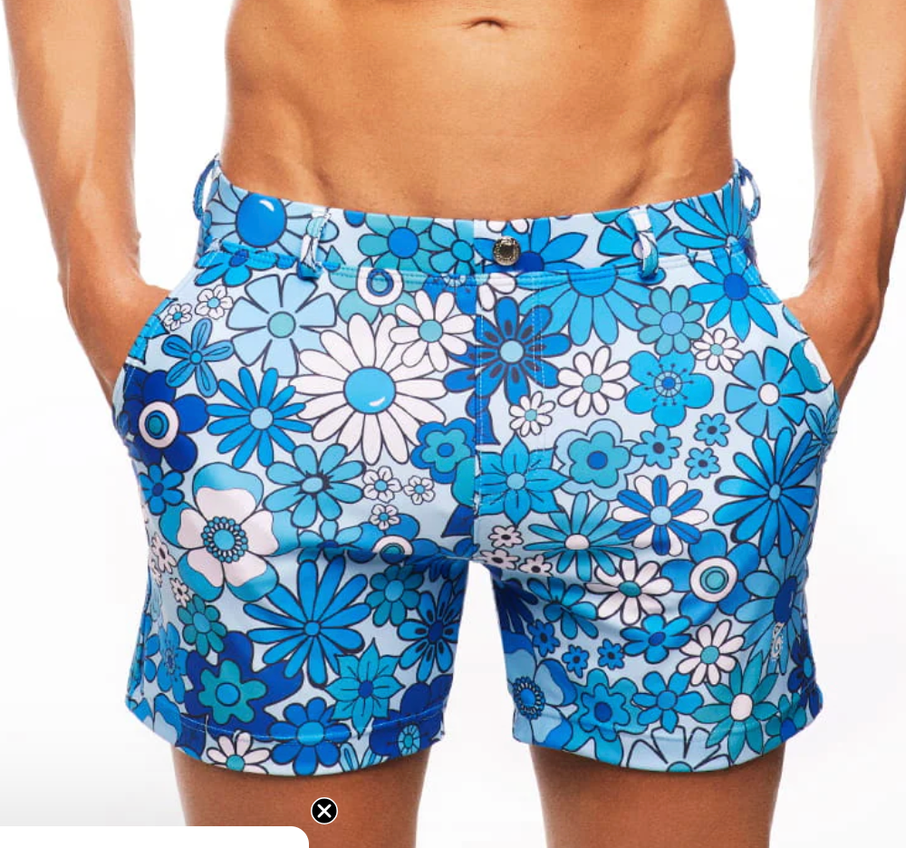 Botanical, Short, Blue