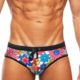 Botanical Vines, Lo Rise Brief, Multi Color Floral