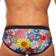 Botanical Vines, Lo Rise Brief, Multi Color Floral
