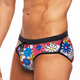 Botanical Vines, Lo Rise Brief, Multi Color Floral