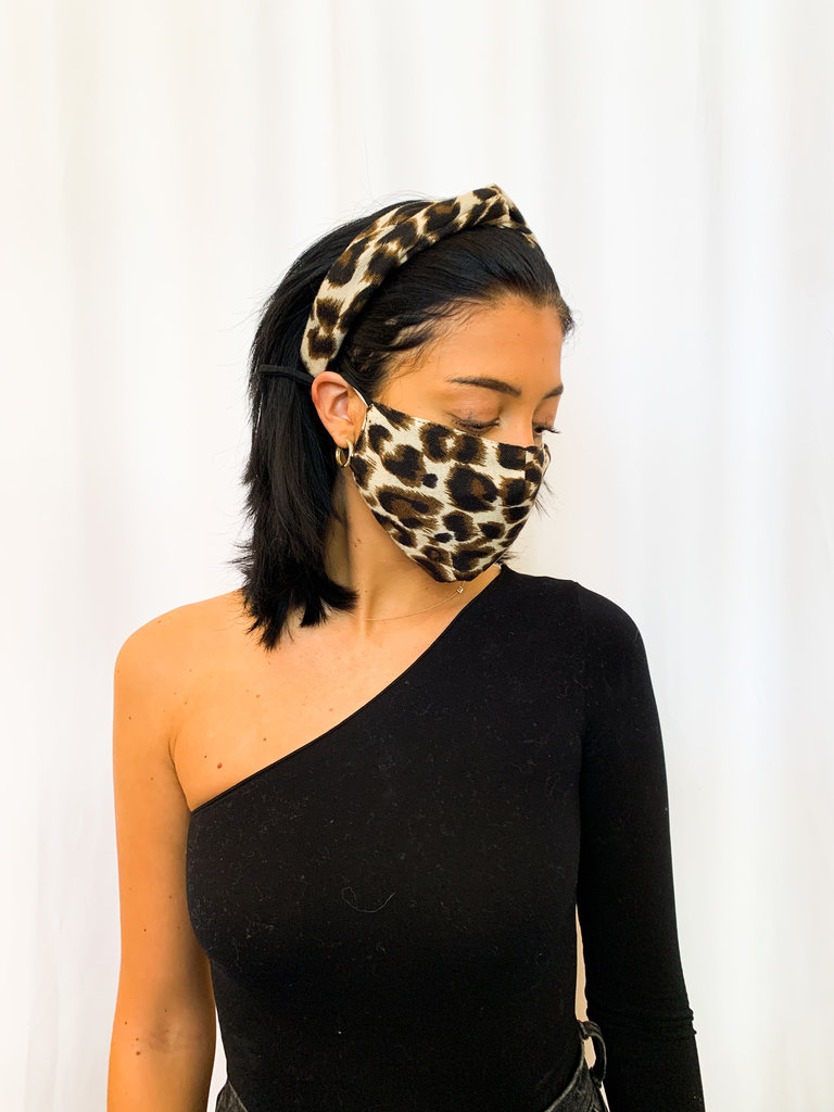 Leopard Mask and Headband - available in 2 colors