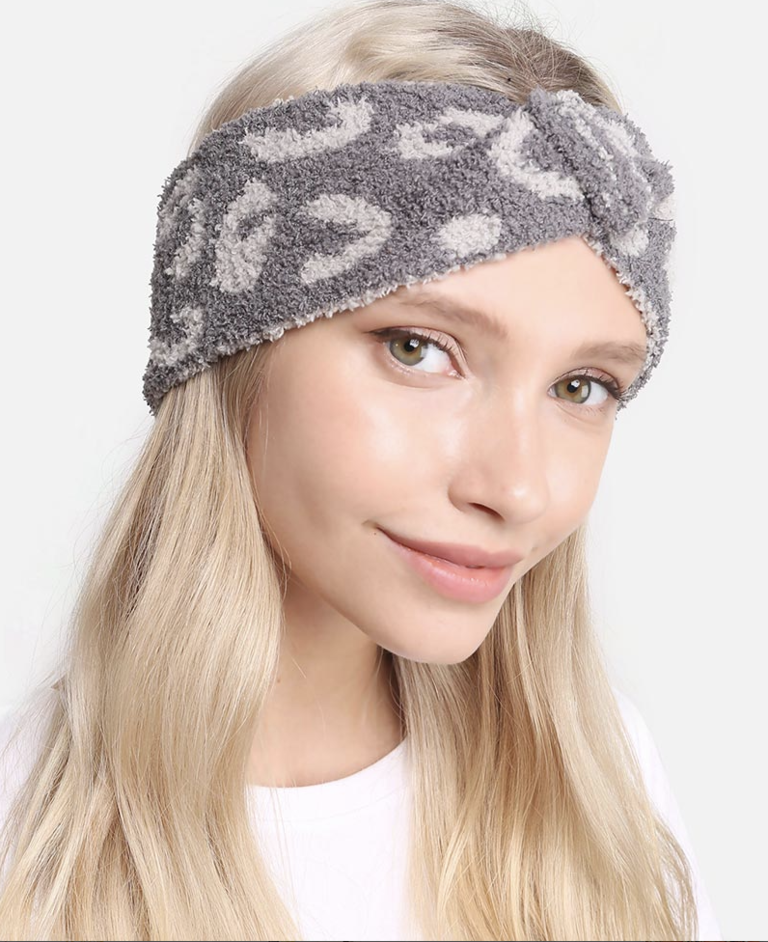 Leopard Fuzzy Ear Headband