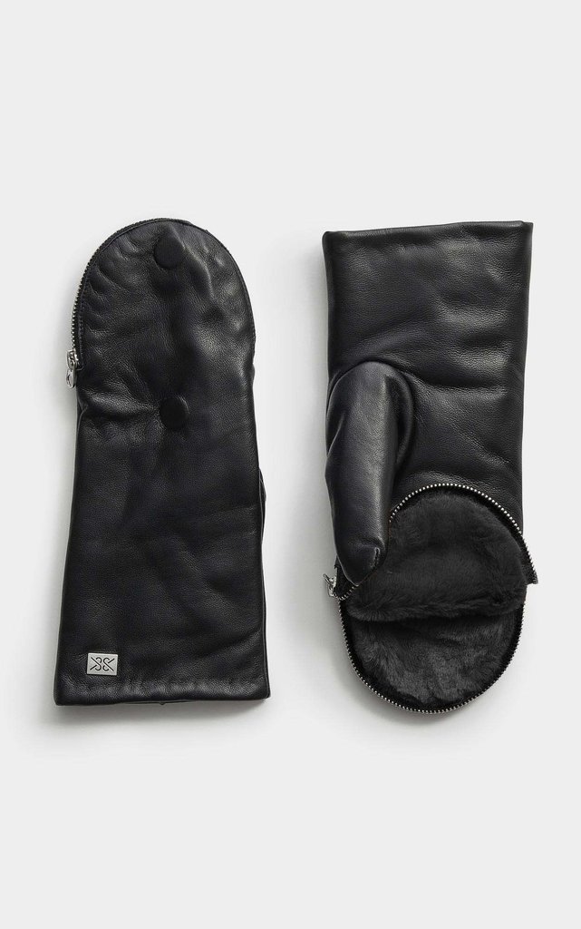 Soia & Kyo Betrice Leather Mittens FW21