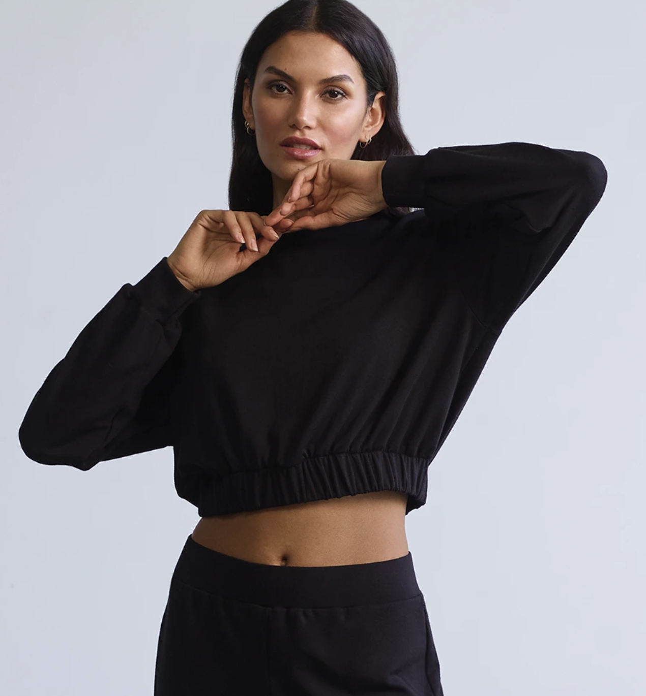 high cropped sweatshirt