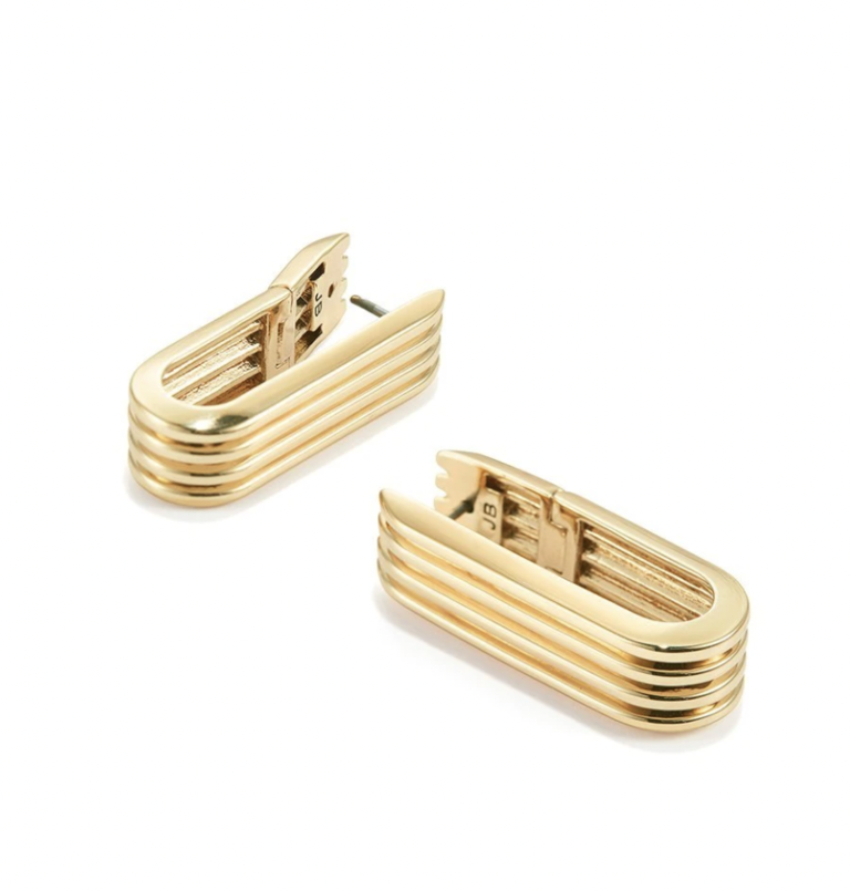 Jenny Bird Rahni Ribbed U-link Earring