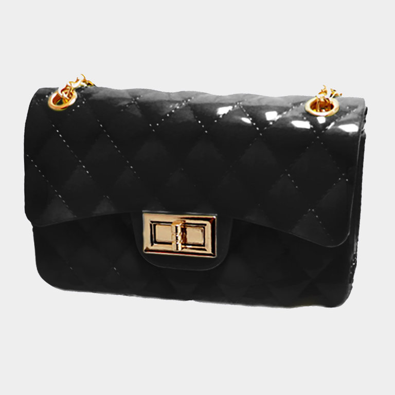 Quilted Rubber Crossbody
