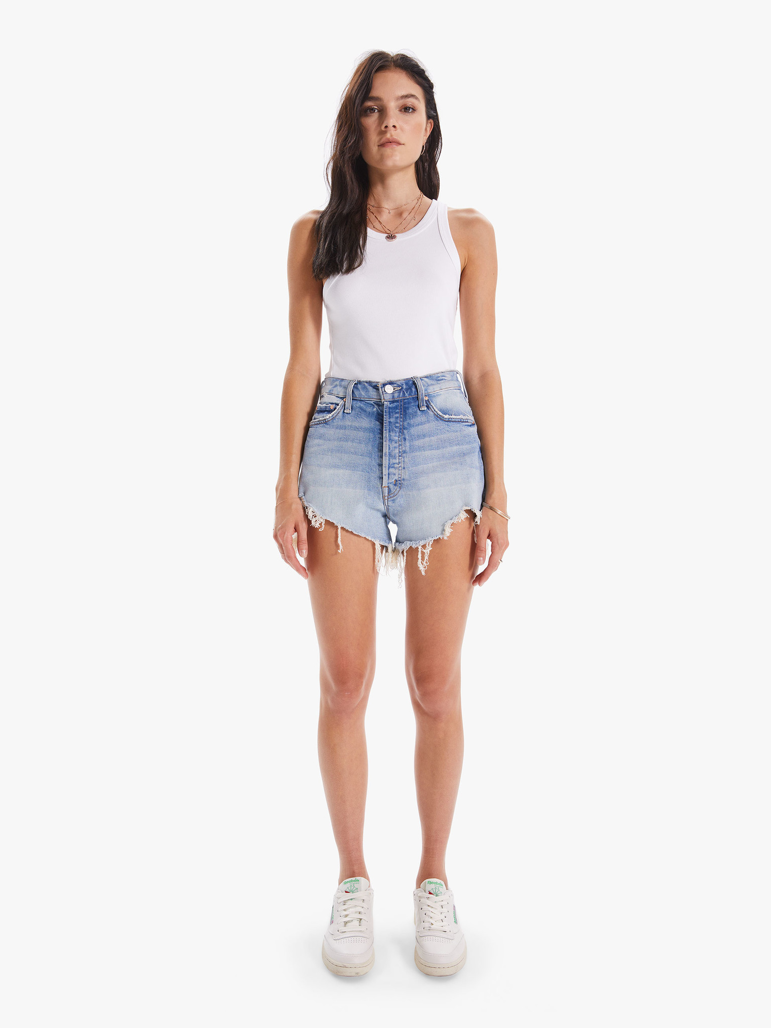 Ultra High Waisted Tomcat Kick Fray 