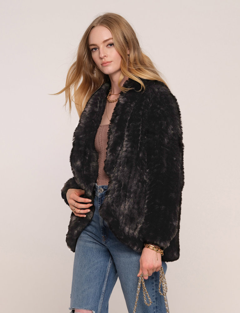 Heartloom Elisaria Knit Faux Fur Jacket
