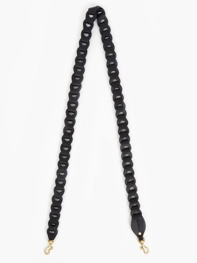 Clare V. Thin Knotted Shoulder Strap in Cuoio