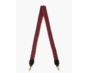 Clare V.  BAG STRAP バッグストラップ  RED/NAVY Red and Navy Braided Crossbody Strap – maeree
