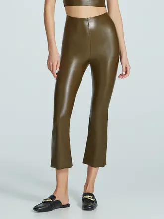 Commando Faux Leather Cropped Flare