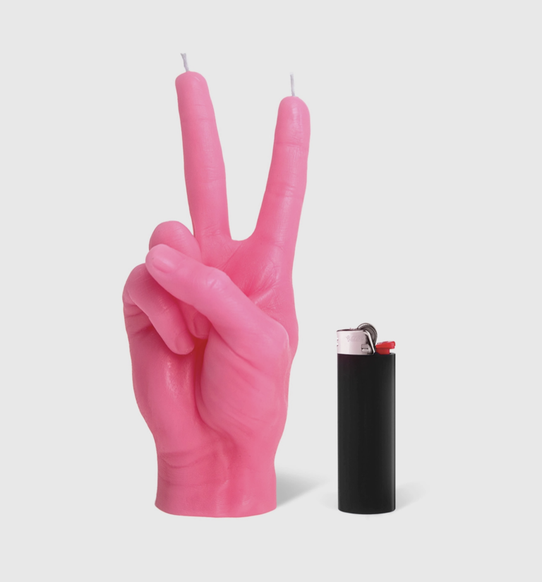 54 Celsius Peace Hand Candle