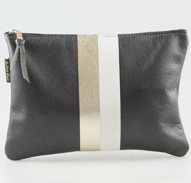 Zina Kao The Metallic Carter Stripe Everyday Pouch