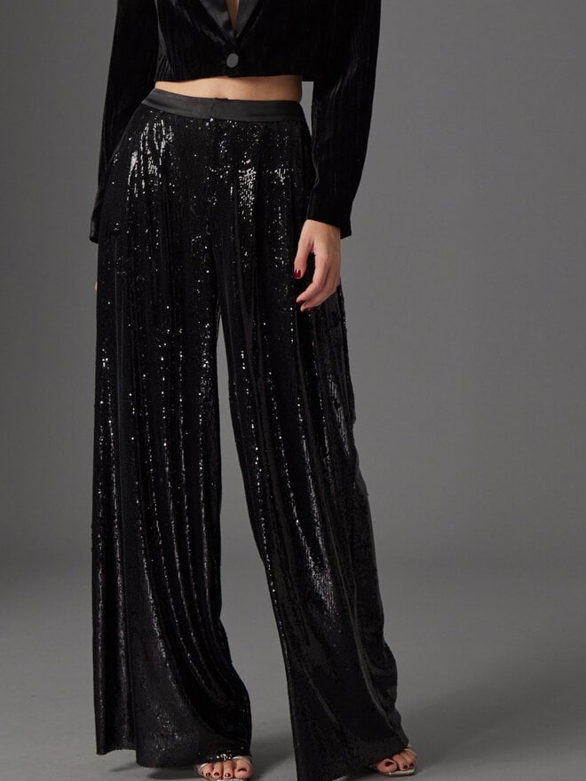 Clothing & Shoes - Bottoms - Pants - Parker & Rowe Stretch Sequin Pant -  Online Shopping for Canadians