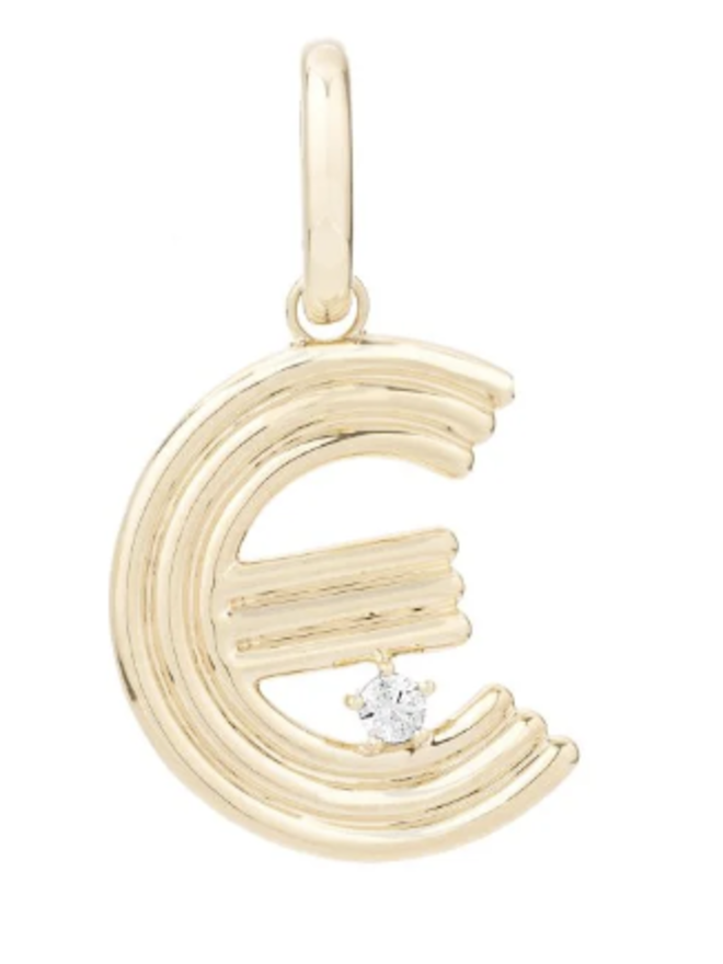 Chunky Rolo Initial Necklace - Adina Reyter