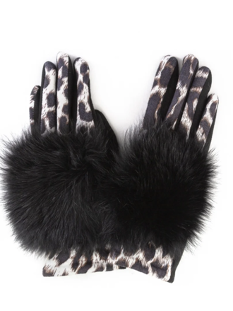 Mitchie's Matchings Knit Touchscreen Glove w/ Fur