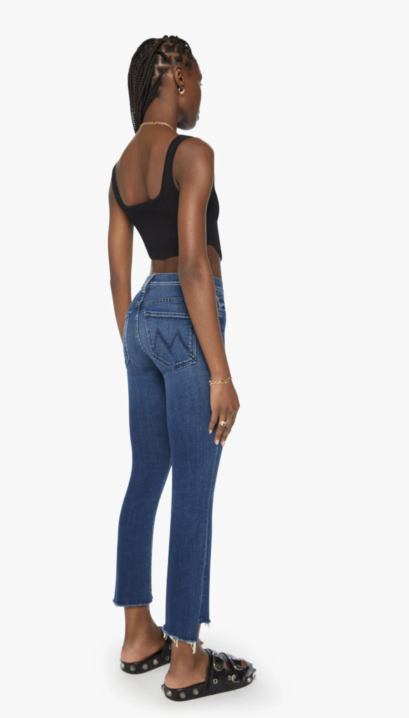 Mother Denim The Insider Crop Step Fray