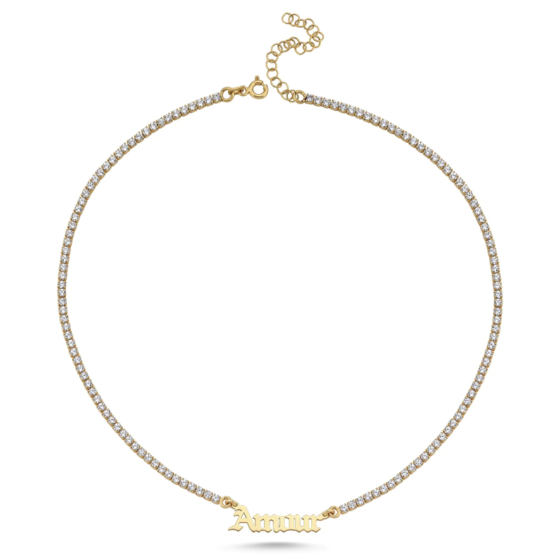 Maisonirem Tennis Chain Amour Necklace