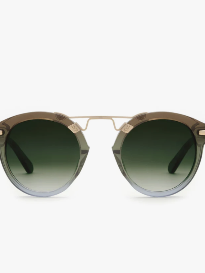 Matte Tokyo Tortoise Polarized 24K St Louis Sunglasses