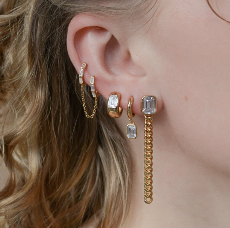Au 79 Manhattan Chain Earrings