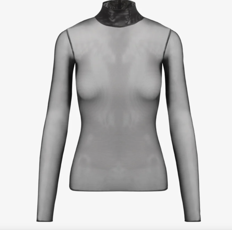 Commando Chic Mesh LS Turtleneck