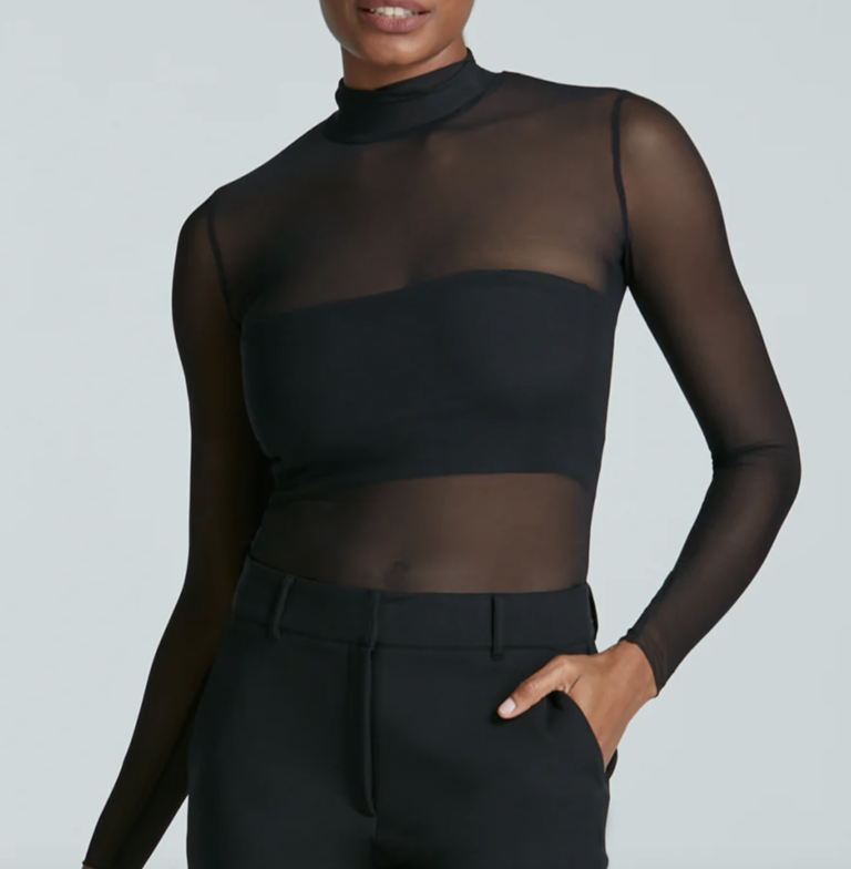 Commando Chic Mesh LS Turtleneck