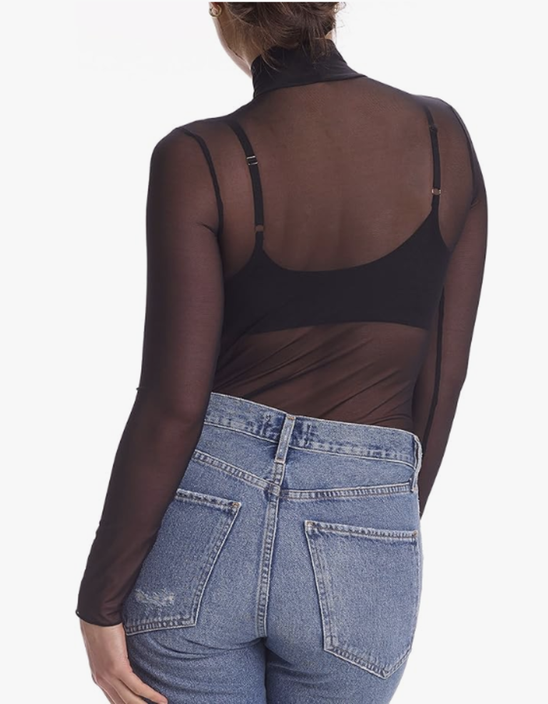 Commando Chic Mesh LS Turtleneck