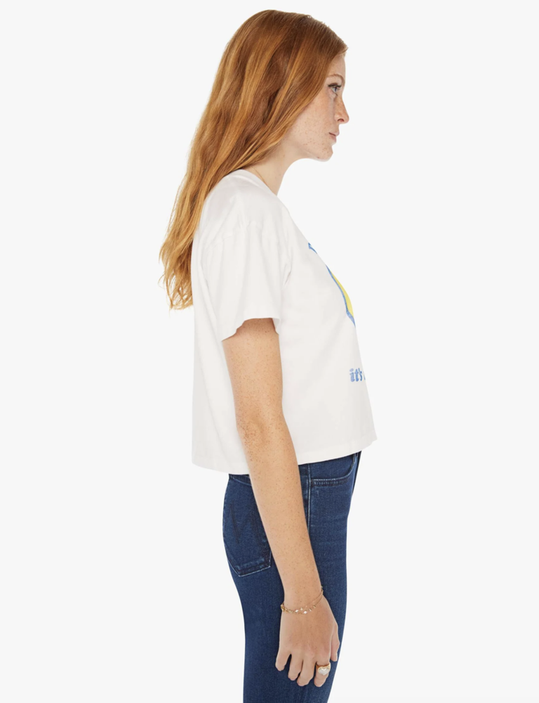 Mother Denim The Grab Bag Crop Tee Don't Worry