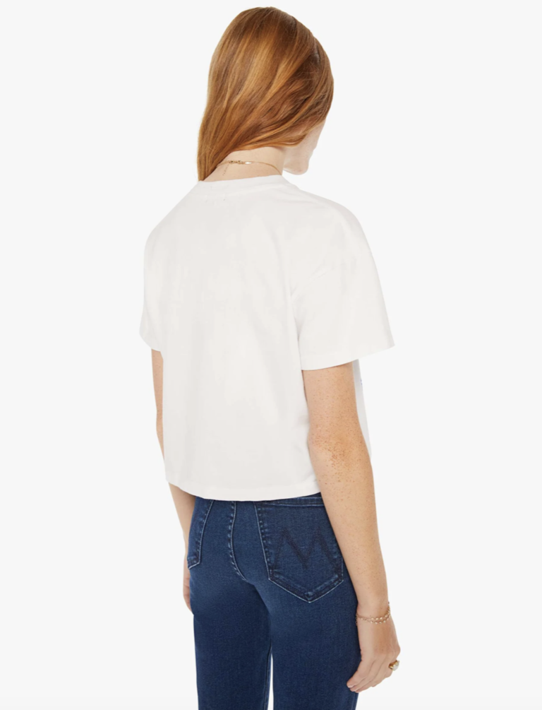 Mother Denim The Grab Bag Crop Tee Don't Worry
