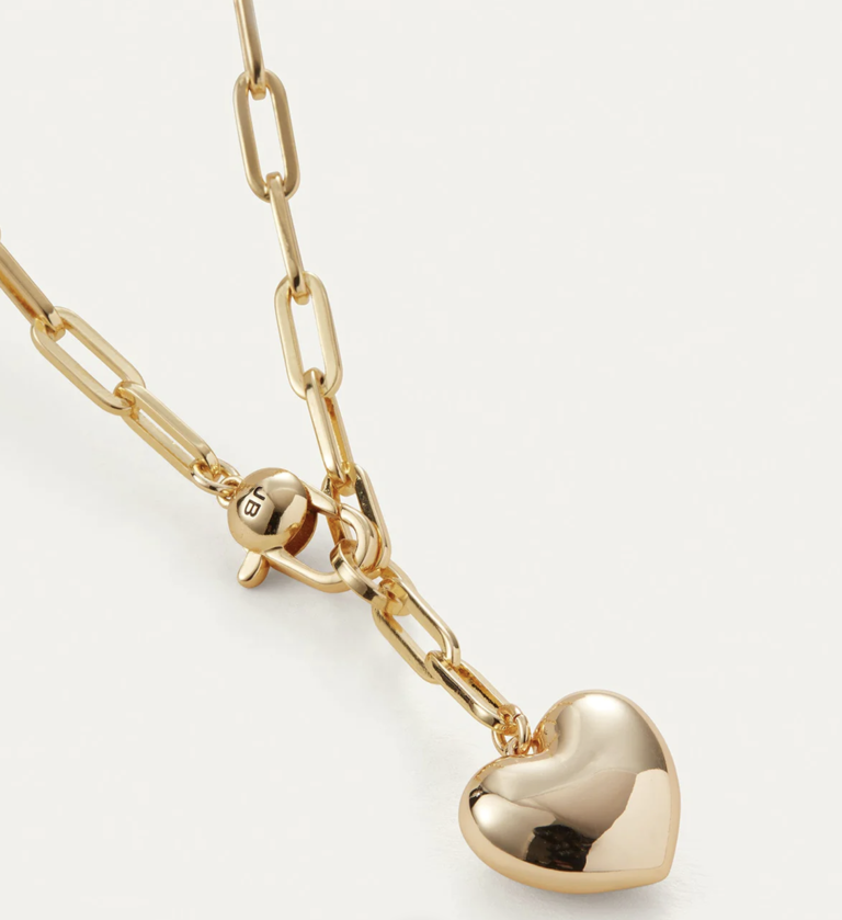 Jenny Bird Puffy Heart Necklace