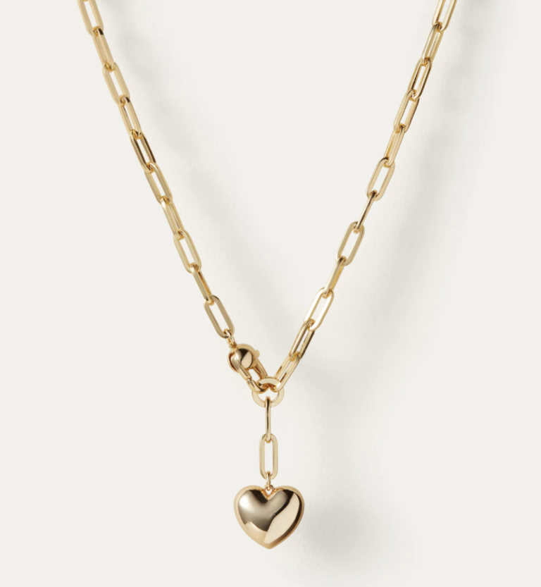 Jenny Bird Puffy Heart Necklace