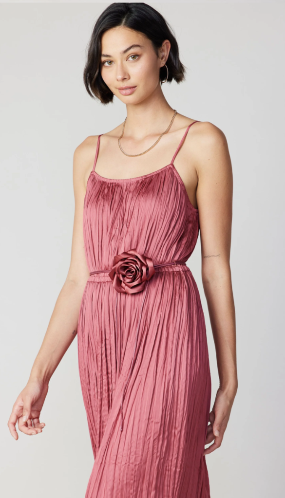 Current Air Rose Applique Cami Dress