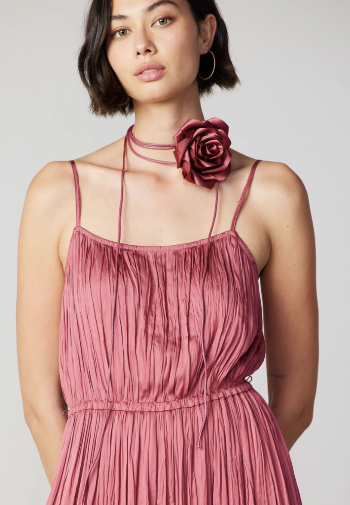 Current Air Rose Applique Cami Dress