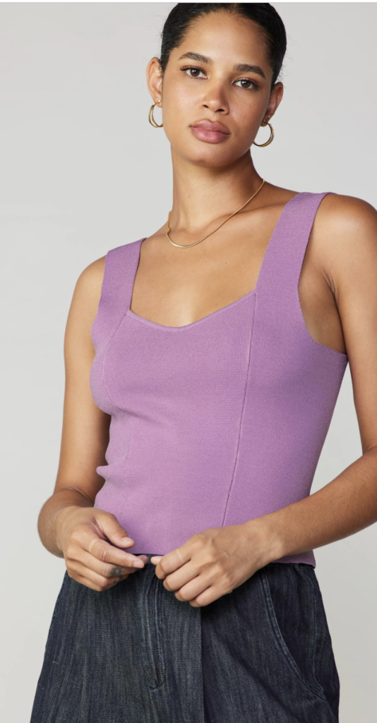 Current Air Sweetheart Knit Tank Top