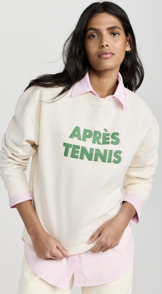 Kule Oversized Apres Tennis Sweatshirt